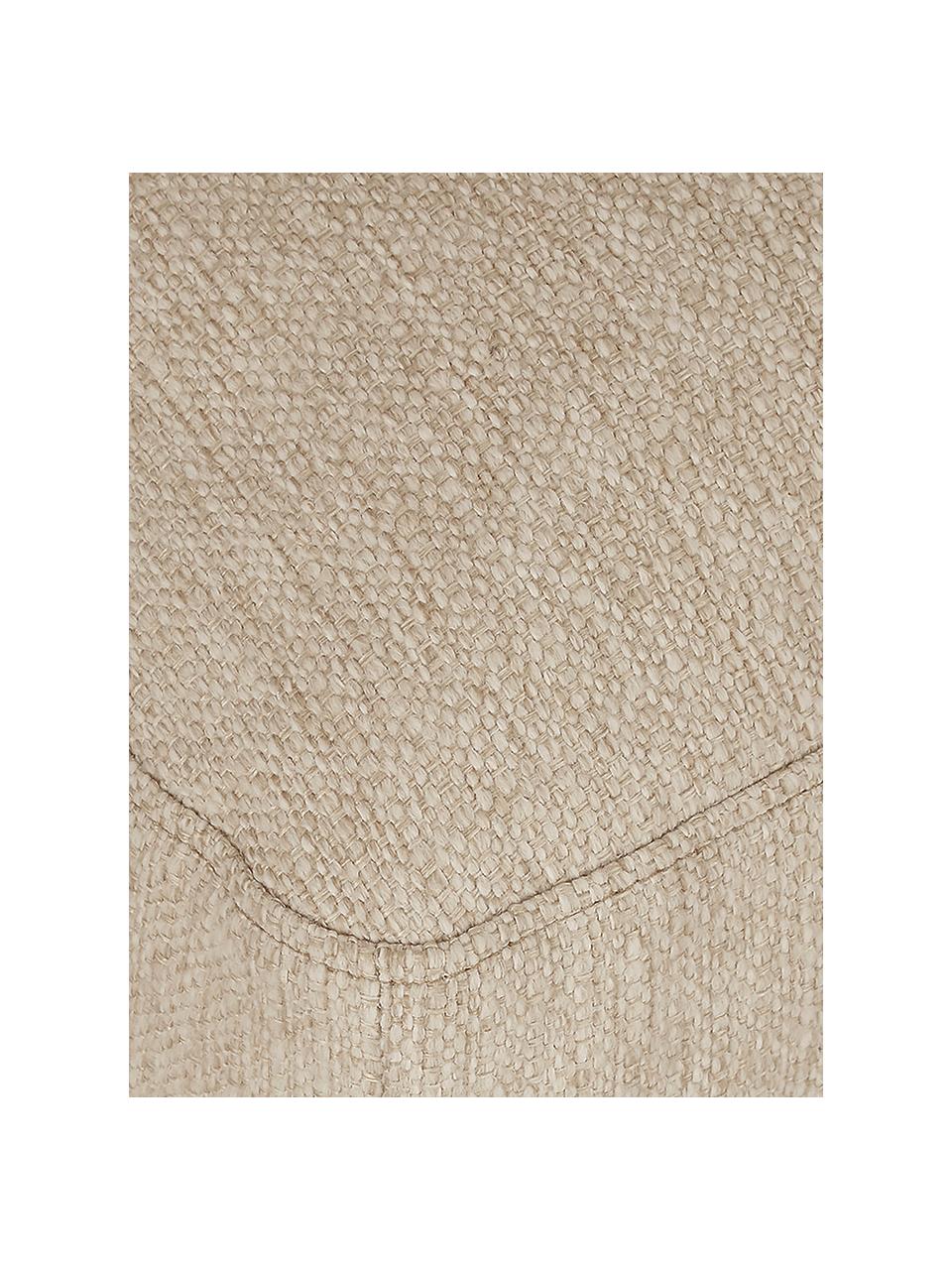 Podnožka Tribeca, Světle béžová, Š 80 cm, H 80 cm