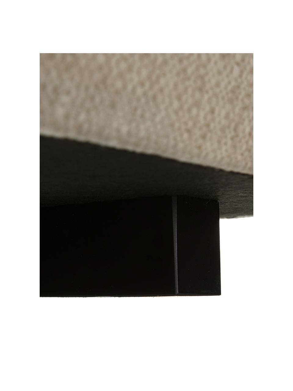 Pouf Tribeca, Tissu beige clair, larg. 80 x prof. 80 cm