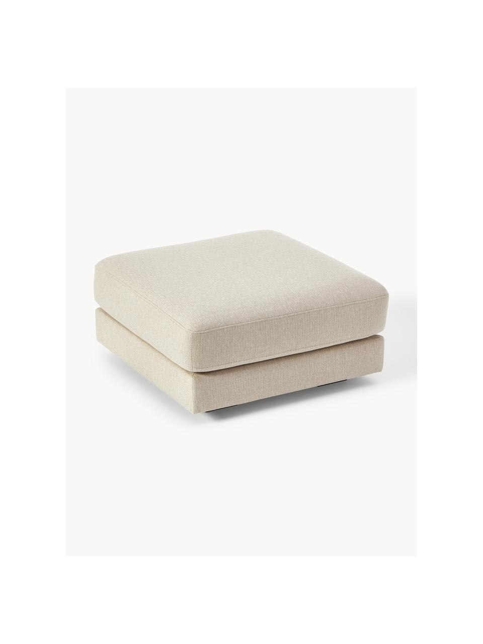 Pouf Tribeca, Tissu beige, larg. 80 x prof. 80 cm