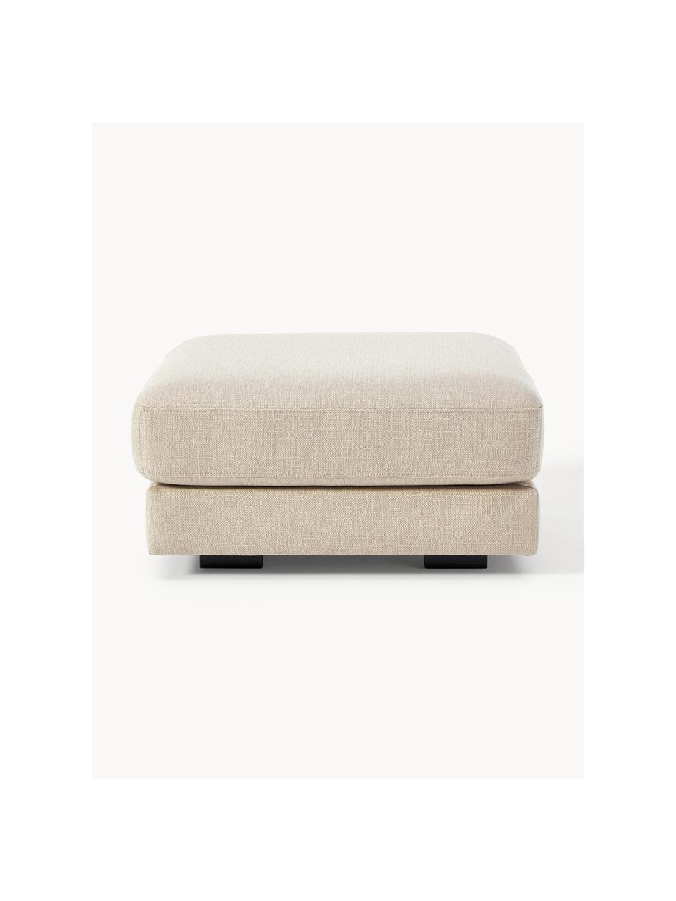 Pouf Tribeca, Tissu beige, larg. 80 x prof. 80 cm