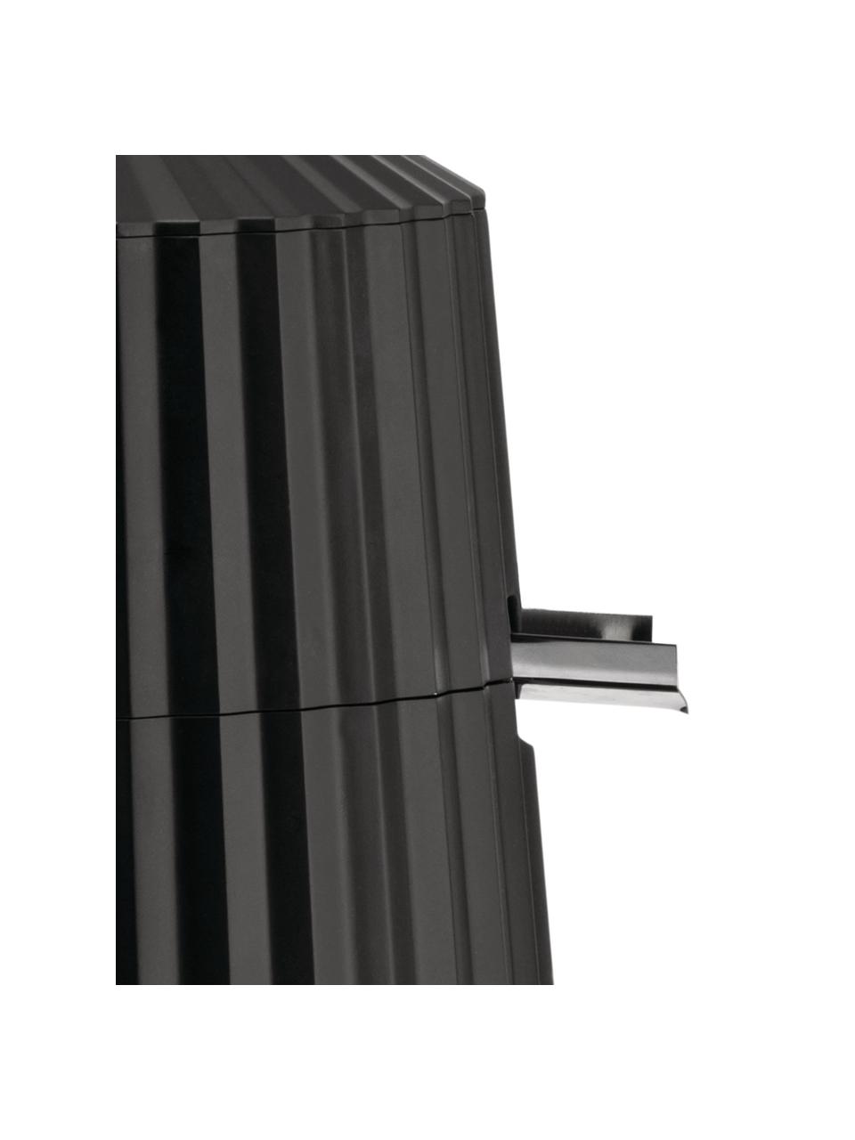 Presse-agrumes électrique avec surface striée Plissé, Résine thermoplastique, Noir, Ø 19 x haut. 28 cm