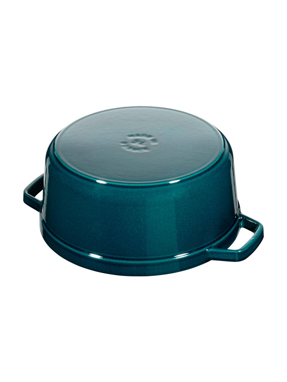 Cocotte ronde - fonte - bleu cobalt - Ø : 34 cm - 12,4 L