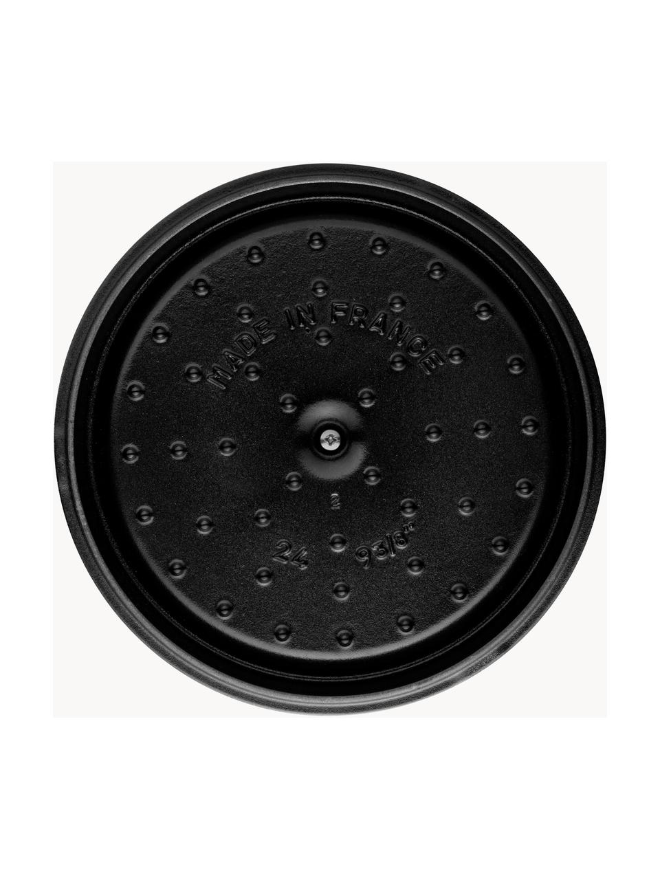 Casseruola rotonda in ghisa La Cocotte, Ghisa smaltata, Petrolio lucido, Ø 24 x Alt. 15 cm, 3,8 l