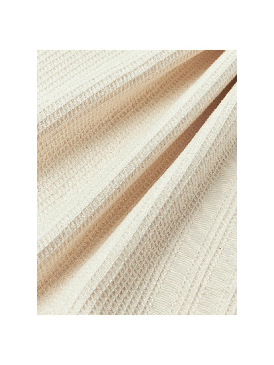 Waffelpiqué-Handtuch Yara, in verschiedenen Größen, Hellbeige, Handtuch, B 50 x L 100 cm, 2 Stück