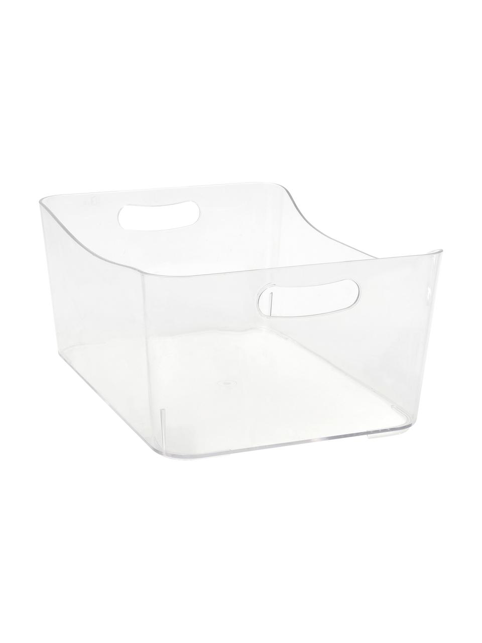 Boîte de rangement transparente Laga, Plastique, Transparent, larg. 34 x haut. 15 cm