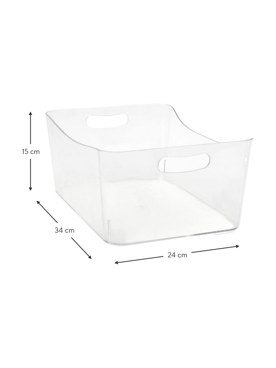 Aufbewahrungsbox Laga, Kunststoff, Transparent, 34 x 15 cm