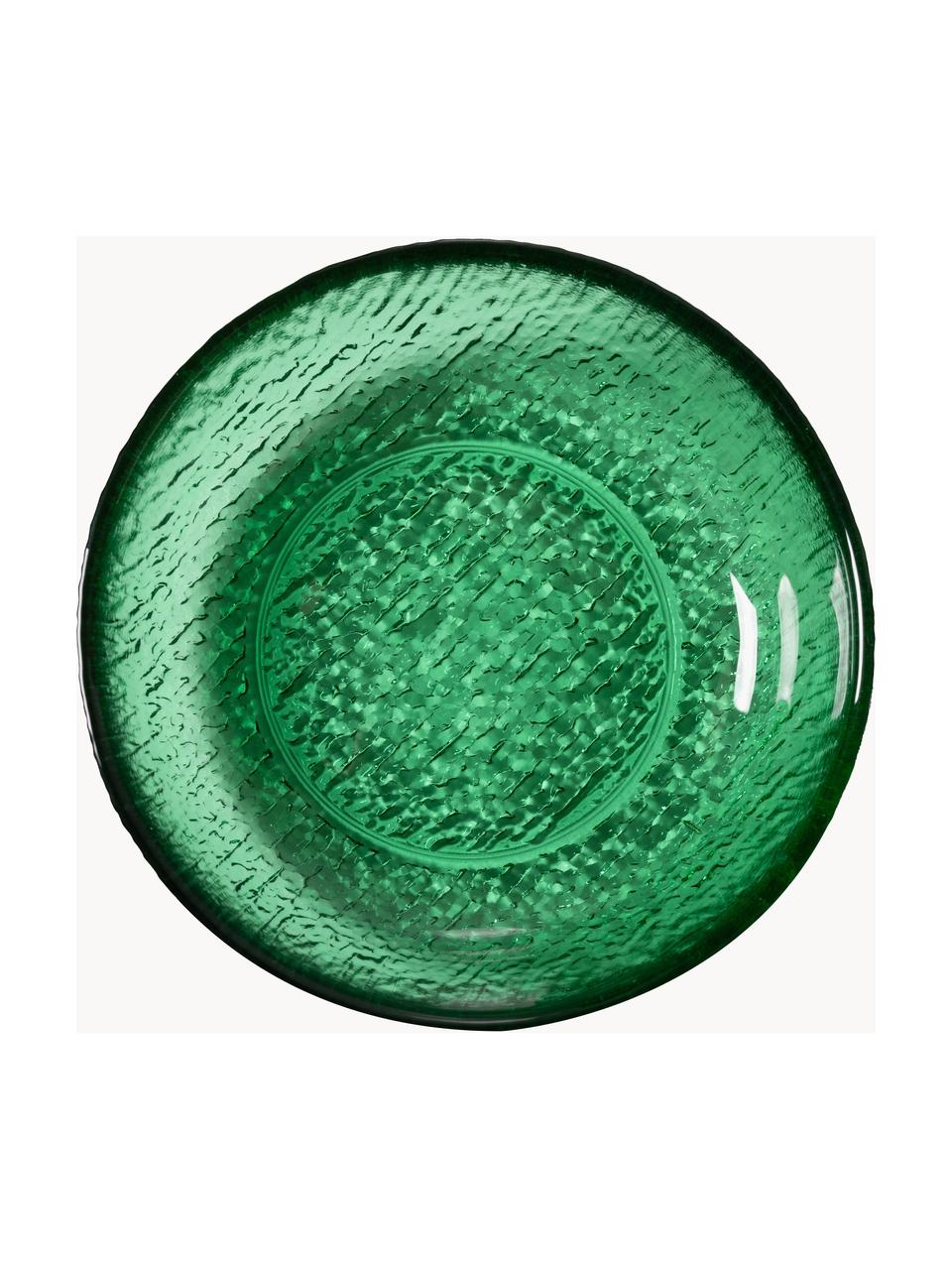 Dipschalen The Emeralds van glas, 2 stuks, Glas, Groen, transparant, Ø 13