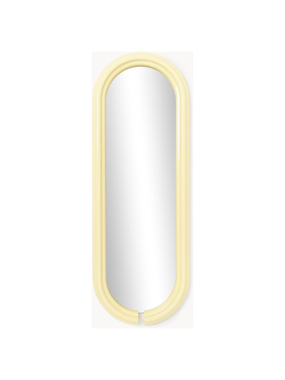 Miroir ovale pleine longueur Mael, Jaune, larg. 50 x haut. 140 cm