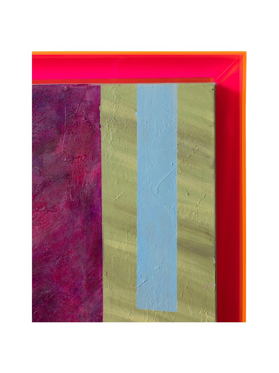 Ingelijste canvasdoek Get Your Groove On, Lijst: acryl, Meerkleurig, B 127 x H 152 cm