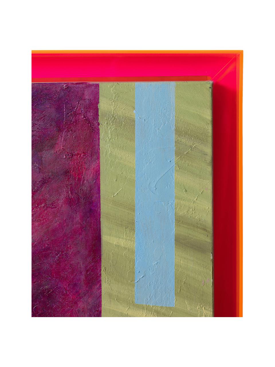 Ingelijste canvasdoek Get Your Groove On, Lijst: acryl, Meerkleurig, B 127 x H 152 cm