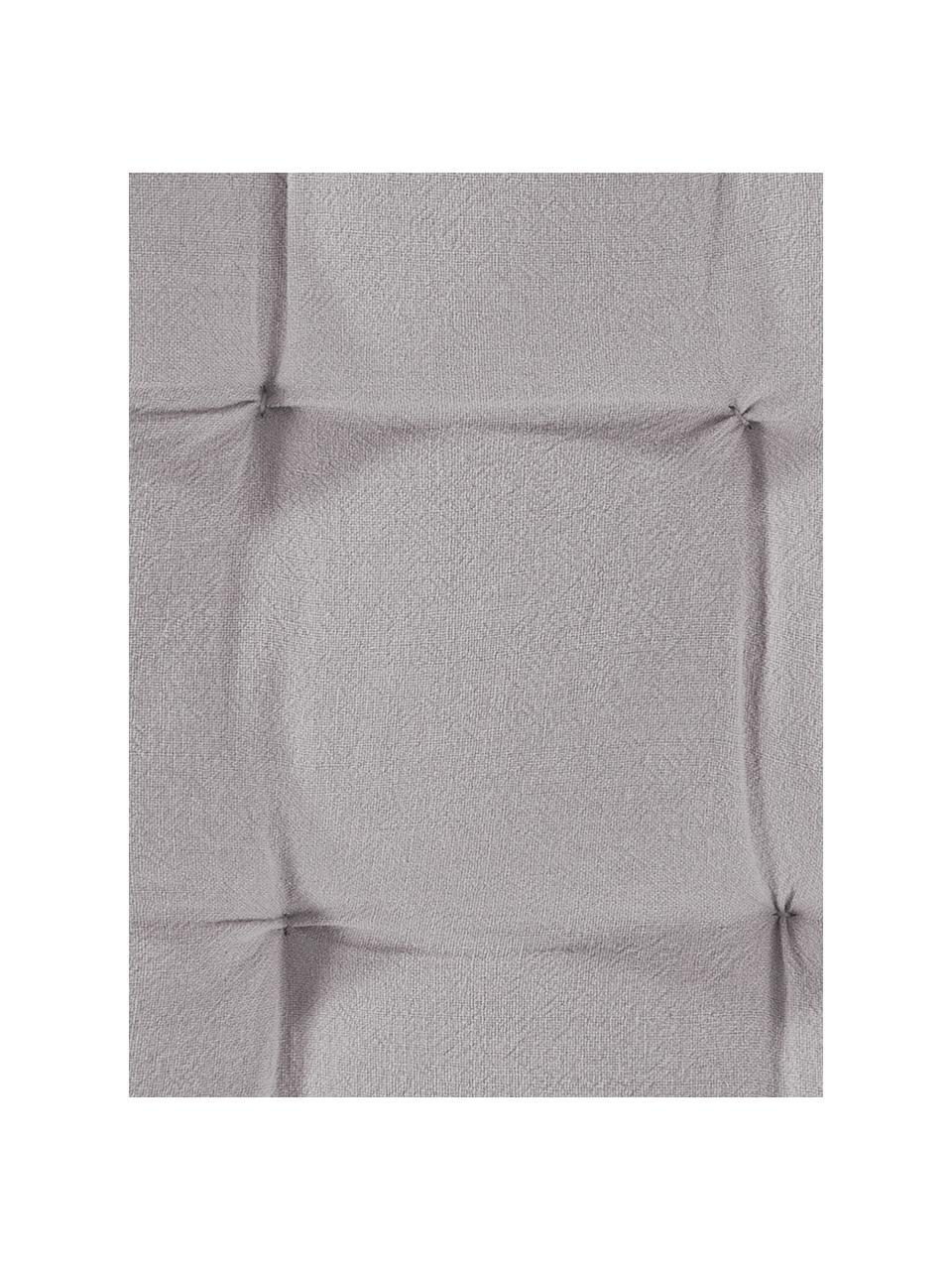 Sitzkissen Billie, 100% Baumwolle, Grau, 40 x 40 cm