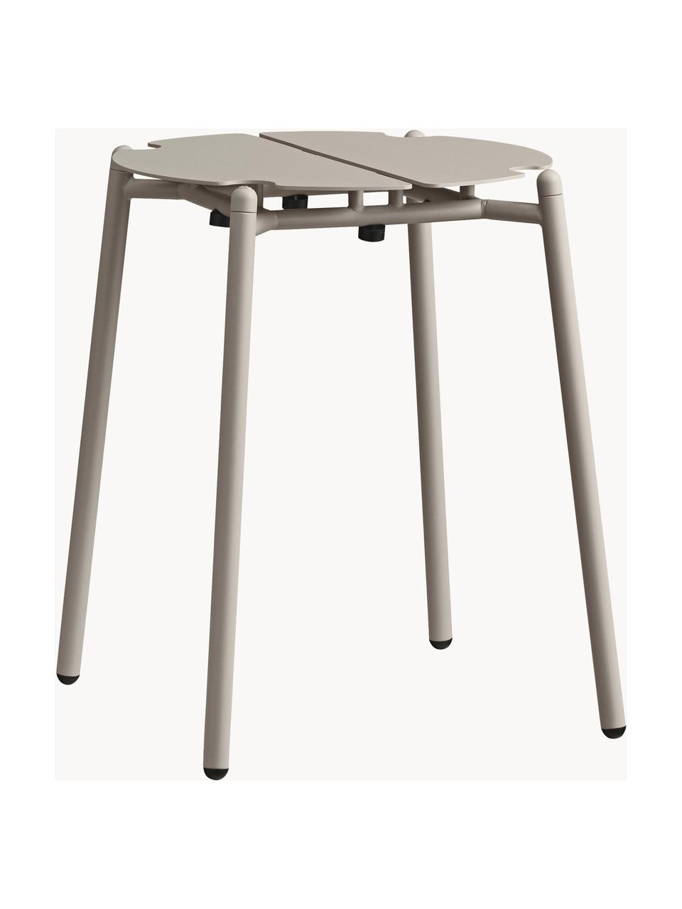 Tabouret de jardin de métal Novo, Acier, enduit, Beige clair, Ø 24 cm