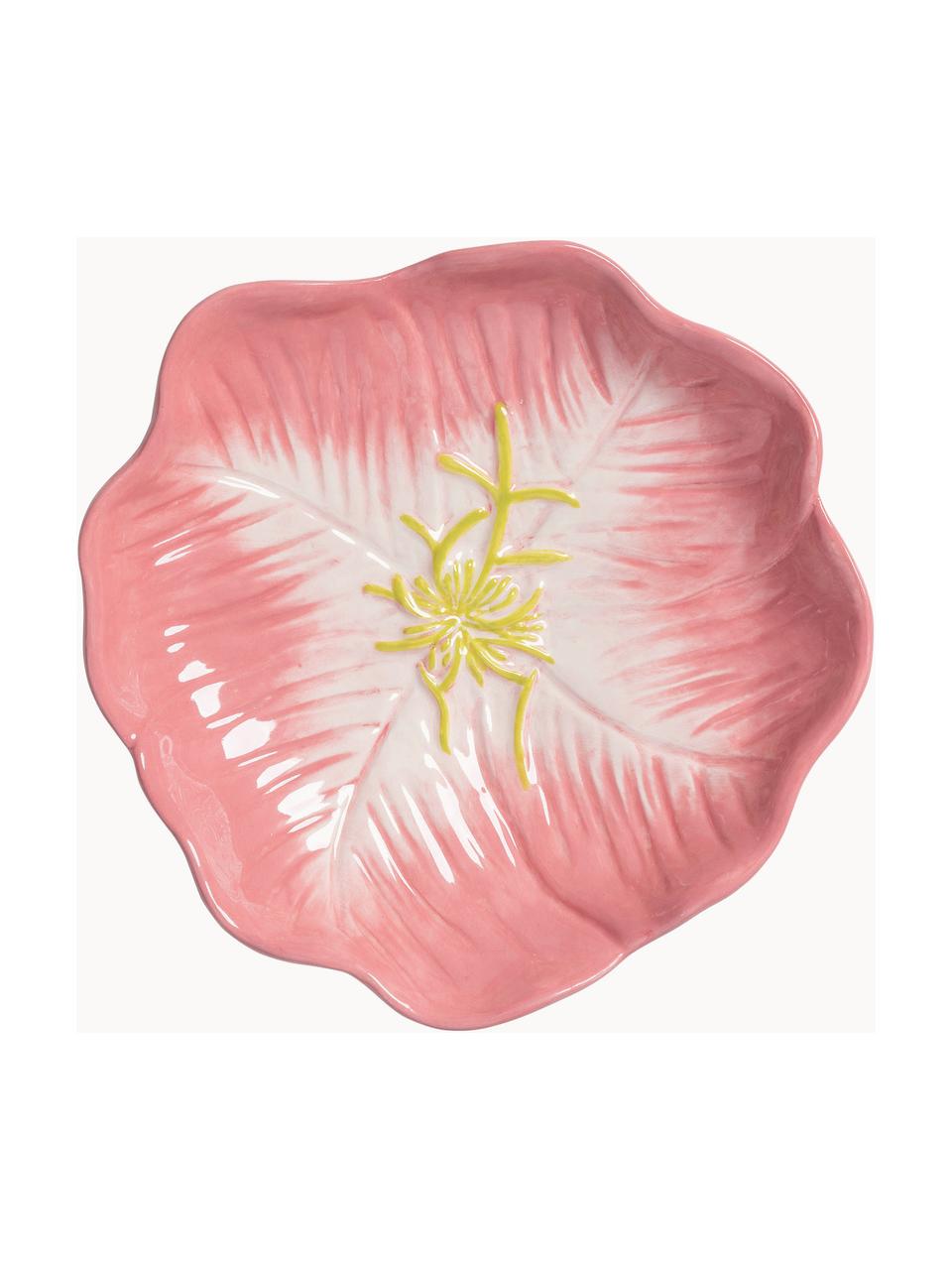 Ciotola a forma di primula Flower, Gres smaltato, Rosa, a forma di primula, Ø 18 x Alt. 4 cm
