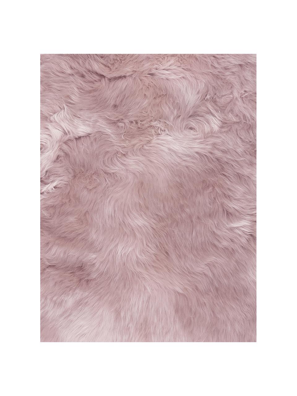 Skóra owcza Oslo, proste włosie, Blady różowy, S 60 x D 90 cm
