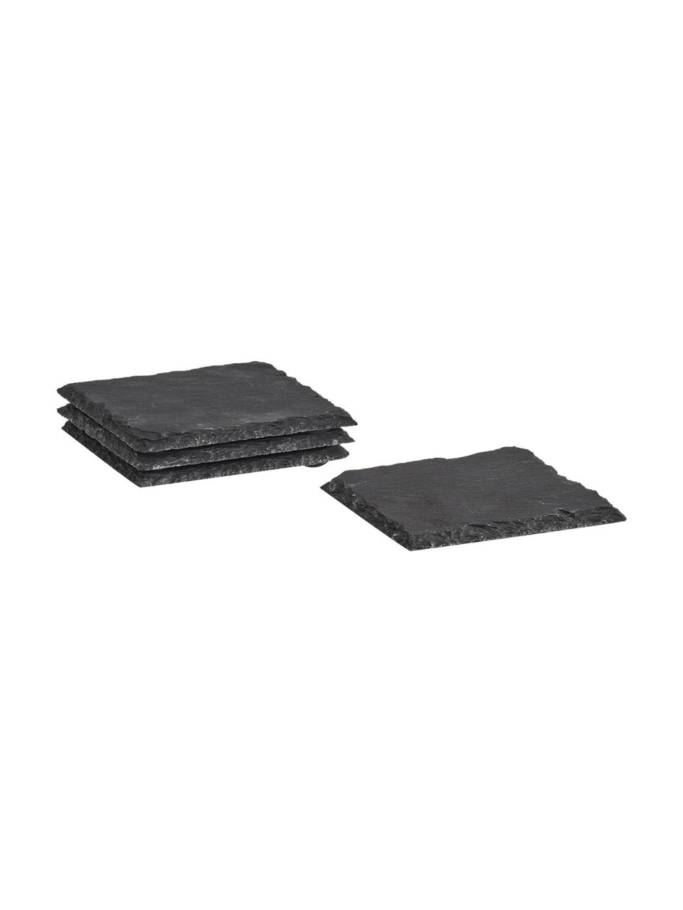 Podstawka Sanna, 4 szt., Kamień, Antracytowy, S 10 x G 10 cm