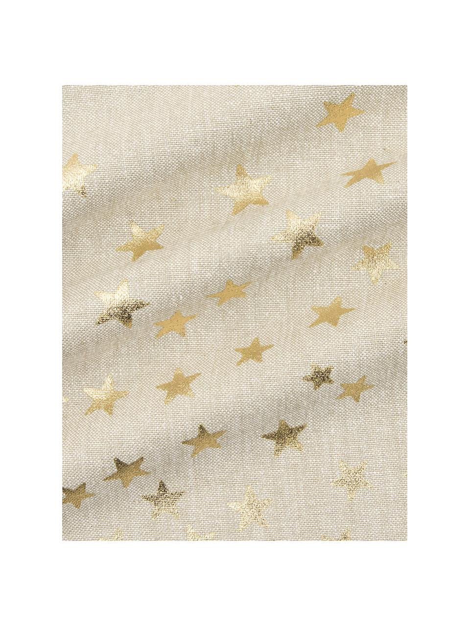 Housse de coussin 45x45 Kiley, Coton, Beige, doré, larg. 45 x long. 45 cm