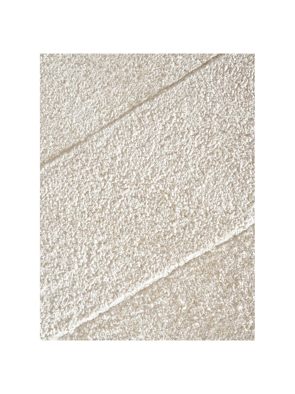 Tapis en viscose tissé main Alice, 100 % viscose, Blanc crème, larg. 120 x long. 180 cm (taille S)