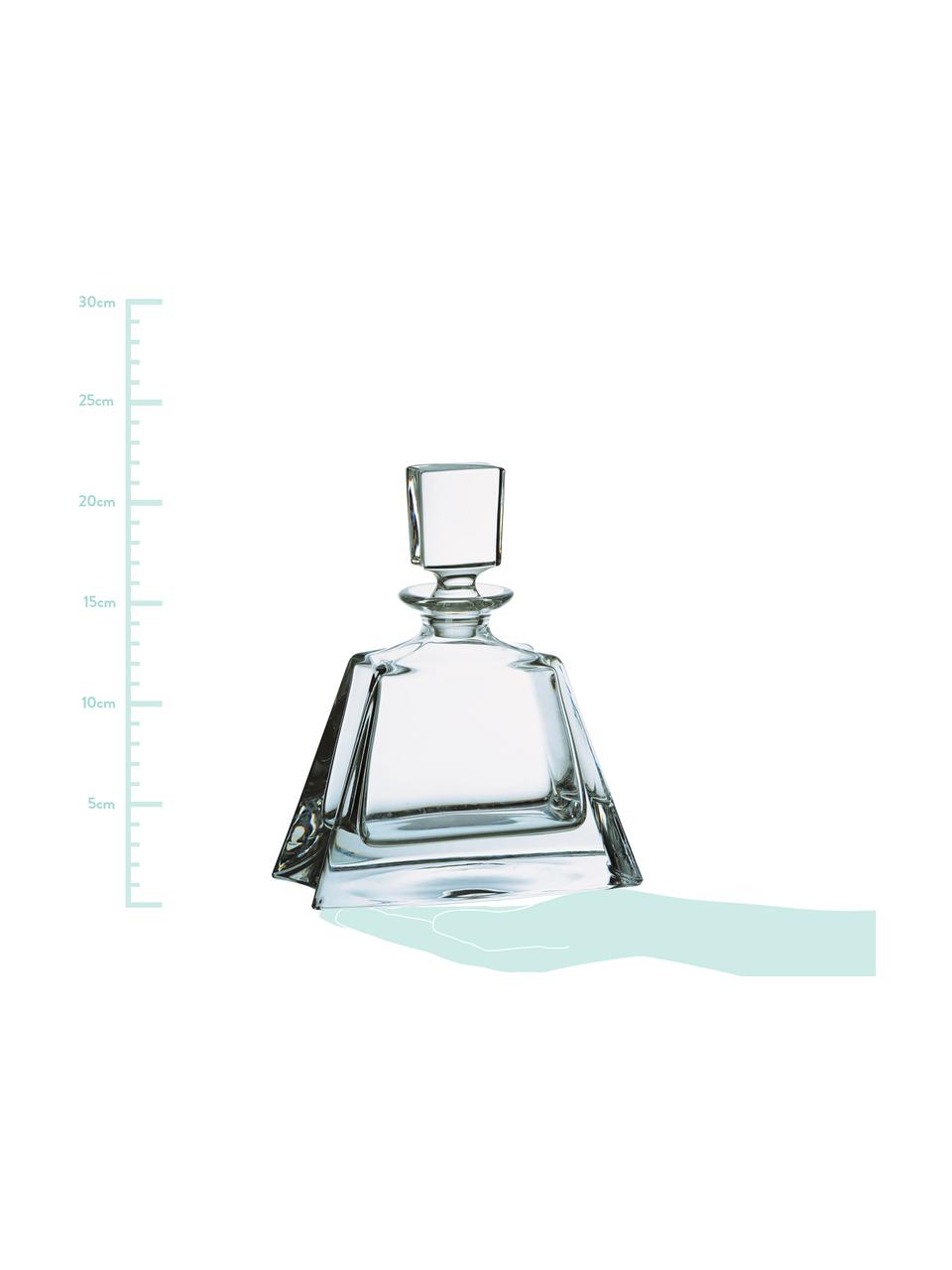 Botella licorera Boston, 550 ml, Vidrio, Transparente, Al 22 cm