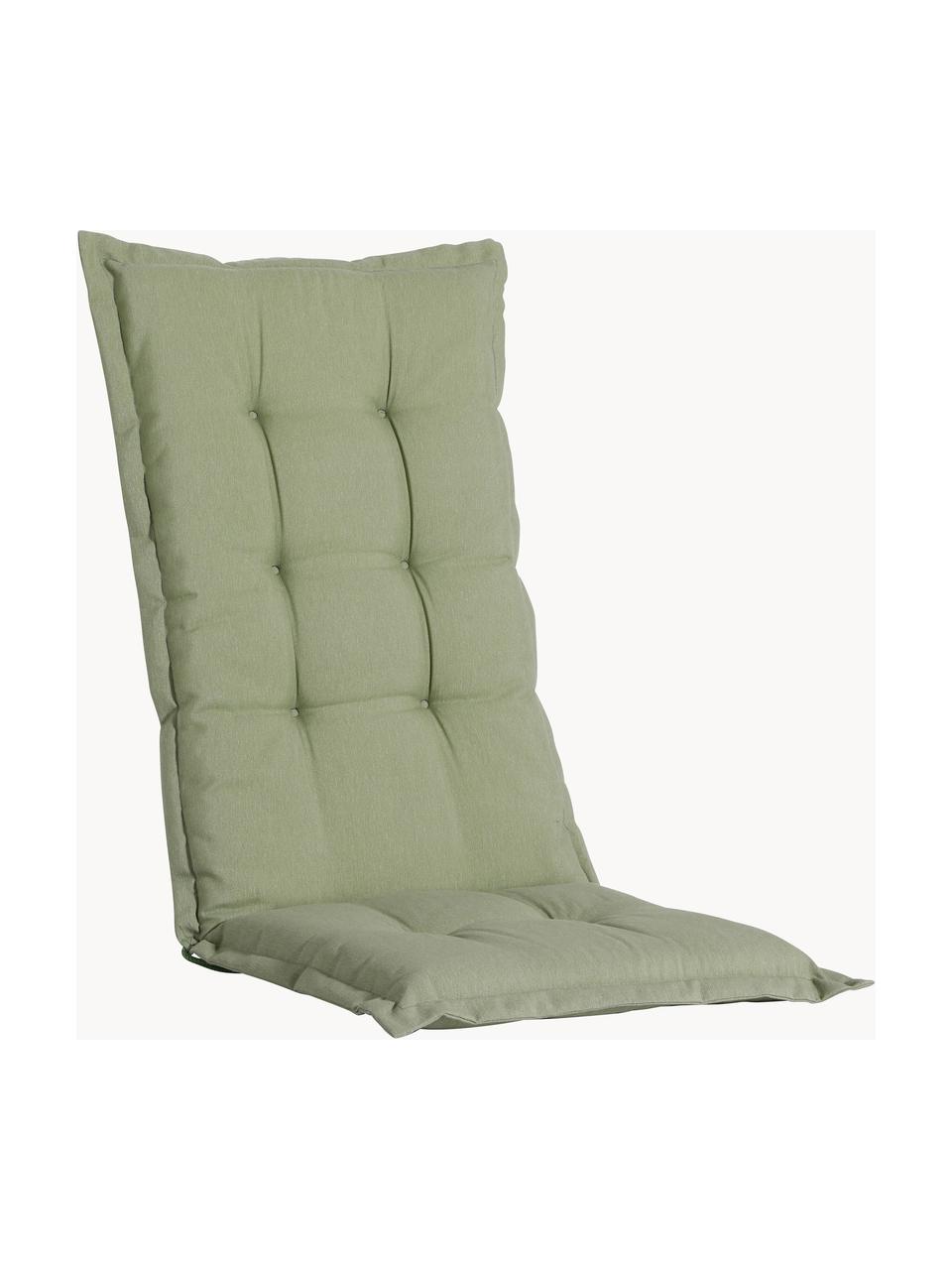 Matelas de chaise haut dossier Panama, 50 % coton, 45 % polyester,
5 % autres fibres, Vert, larg. 42 x long. 120 cm