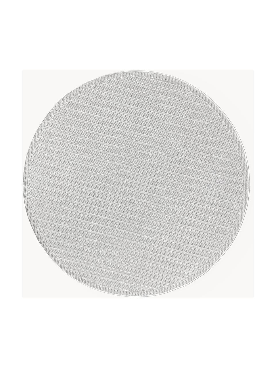 Okrúhly koberec do interiéru/exteriéru Toronto, 100 % polypropylén, Sivá, Ø 120 cm (veľkosť S)
