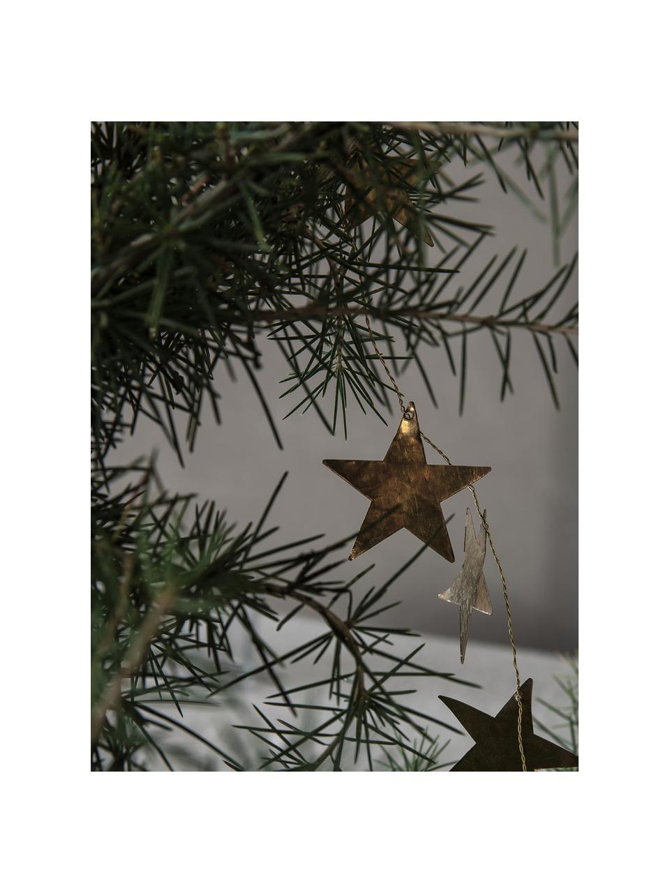 Ghirlanda di Natale Stars, Ottone, Ottone, Lung. 250 cm