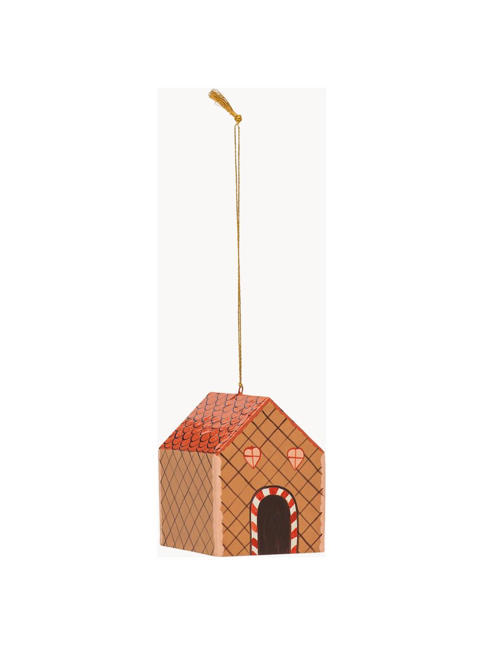 Baumanhänger Gingerbread House, Mangoholz, Pappmaché

Dieses Produkt wird aus nachhaltig gewonnenem, FSC®-zertifiziertem Holz gefertigt., Braun, Rostrot, B 8 x H 9 cm