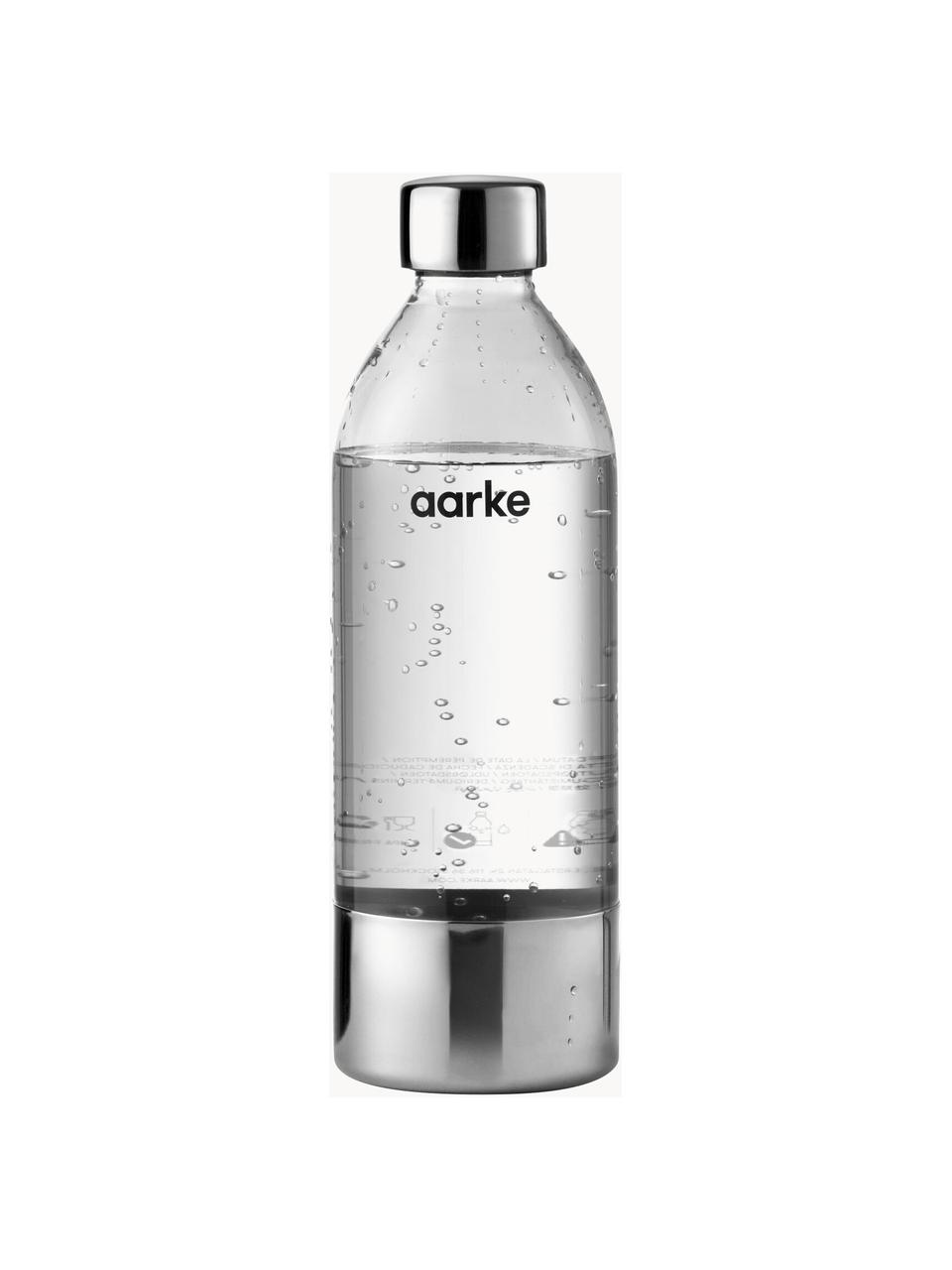 Bottiglia Carbonator 3, 2 pz, Trasparente, argentato, Ø 9 x Alt. 27 cm, 1 L