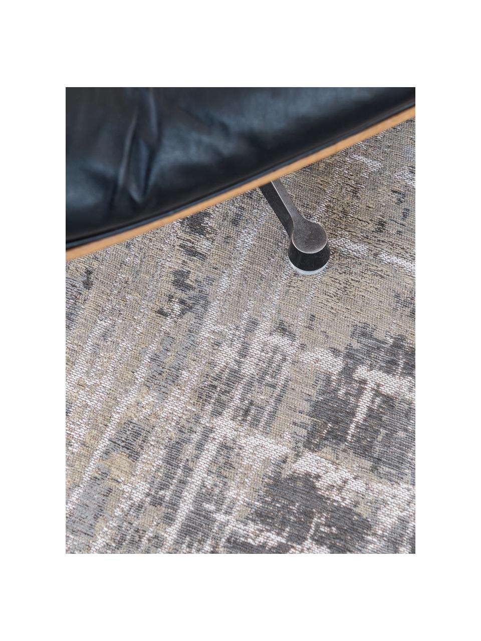 Designteppich Streaks, Flor: 85% Baumwolle, 15% hochgl, Grautöne, B 80 x L 150 cm (Größe XS)