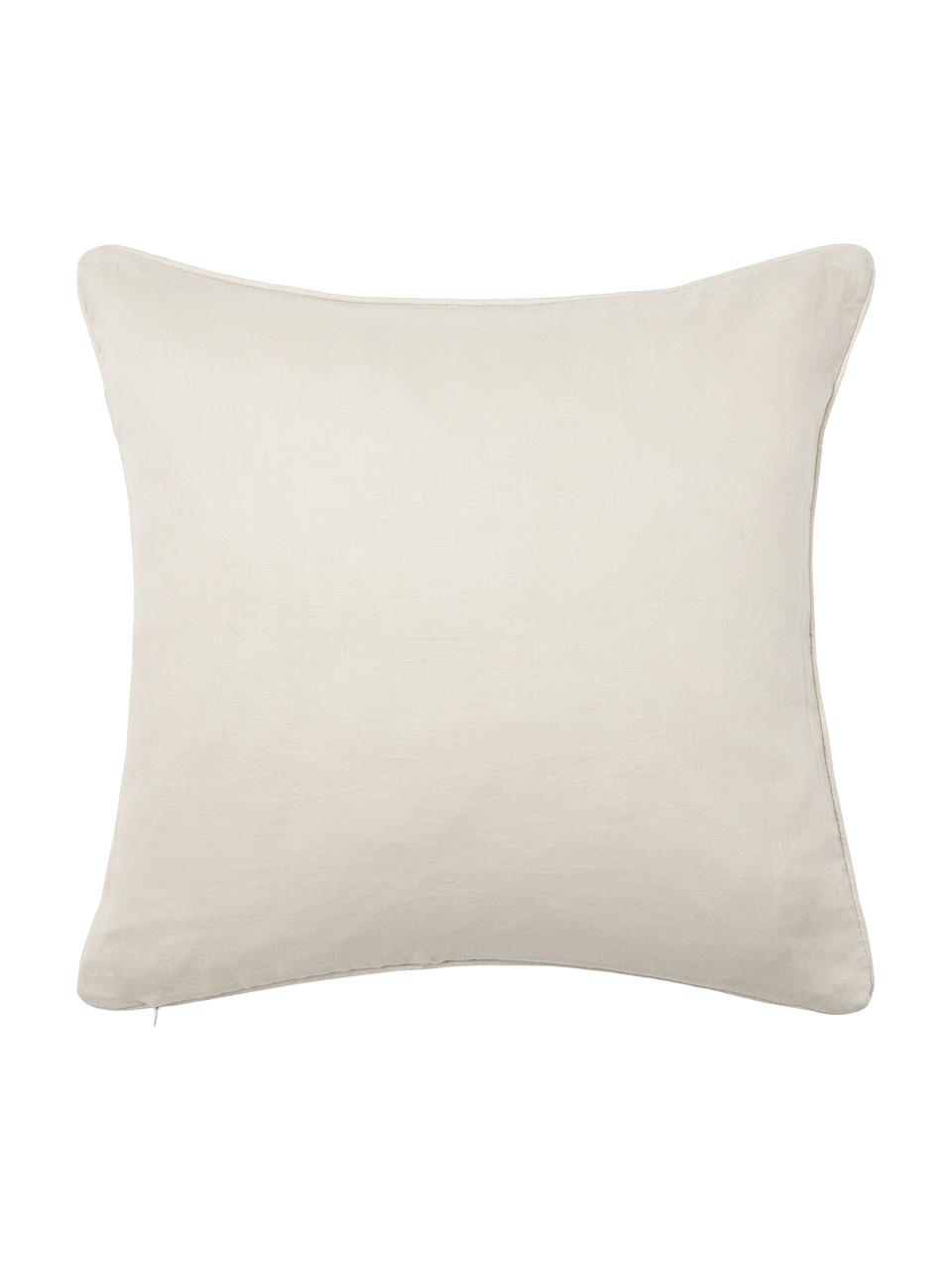 Buklé poťah na vankúš Dotty, Krémovobiela, Š 45 x D 45 cm
