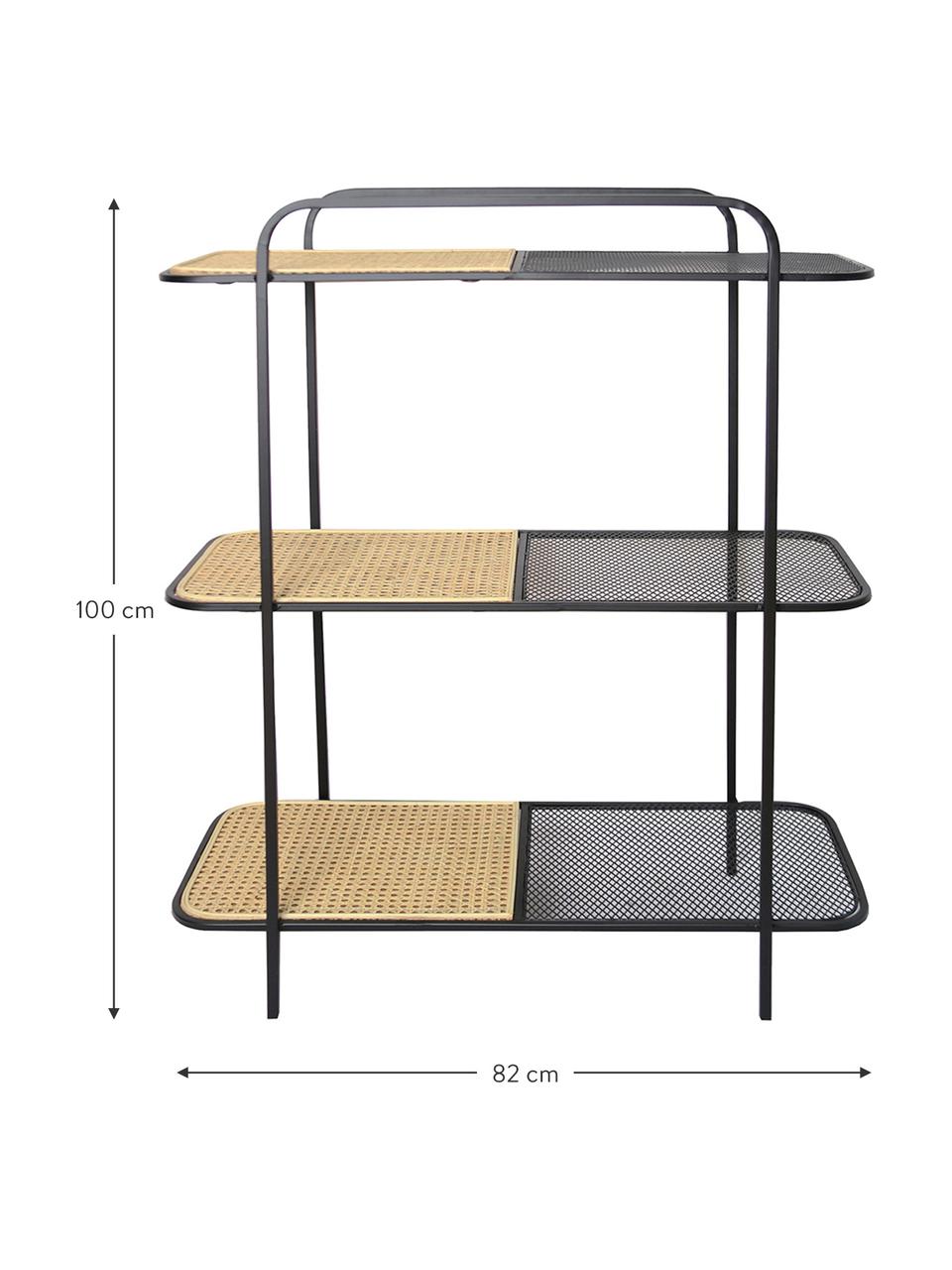 Estantería Elyot, Epoxy
Acero
Ratán, Beige, negro, An 82 x Al 100 cm