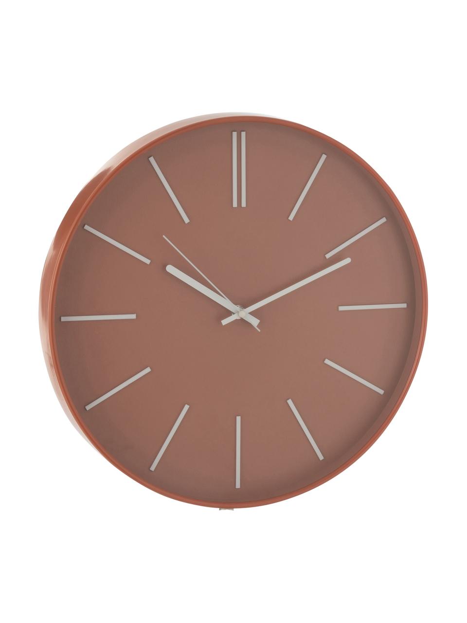 Horloge murale design Alex, Plastique, Terre cuite, Ø 41 cm