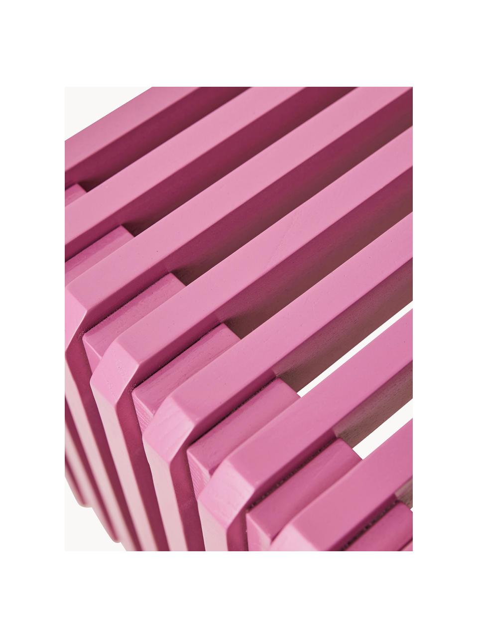 Zitbank Bancu van Sungkai hout, Sungkai hout, Roze, B 160 x H 35 cm