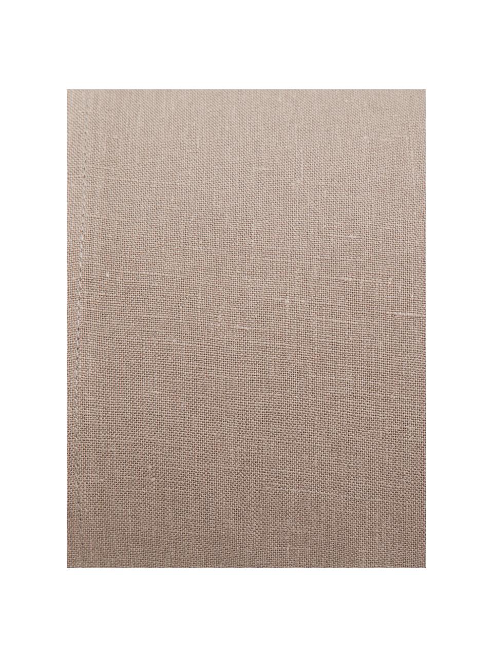 Parure copripiumino in lino Soffio 3 pz, Taupe, 250 x 260 cm + 2 federe 50 x 80 cm