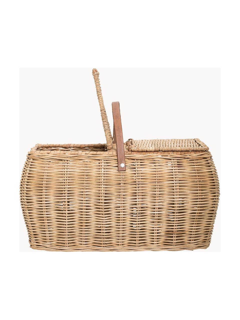 NOSTALGIE Cesto da picnic naturale H 25 x W 46 x D 33 cm