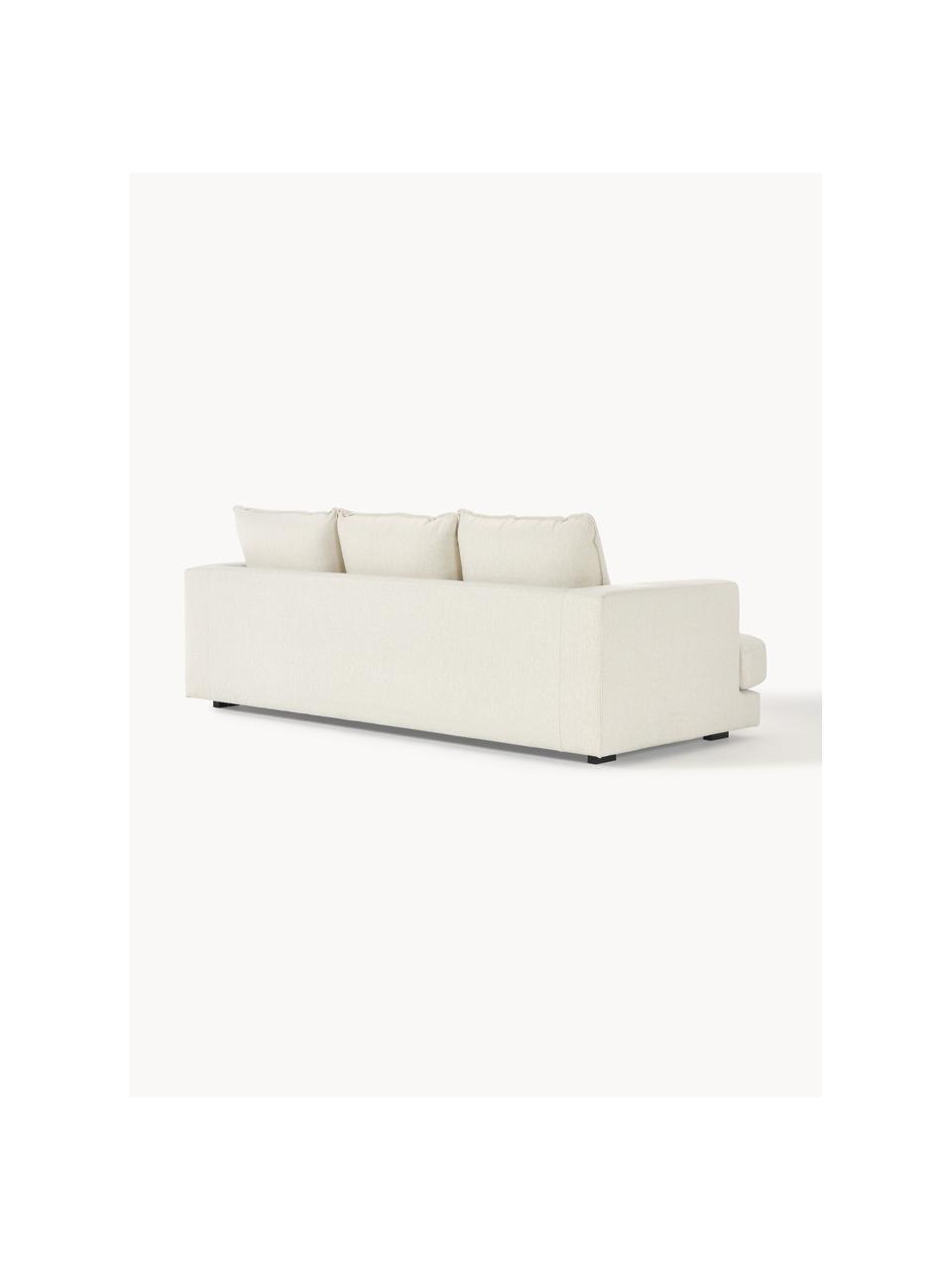 Sofa Tribeca (3-Sitzer), Bezug: 100 % Polyester Der hochw, Gestell: Massives Kiefernholz, Webstoff Cremeweiss, B 228 x T 104 cm