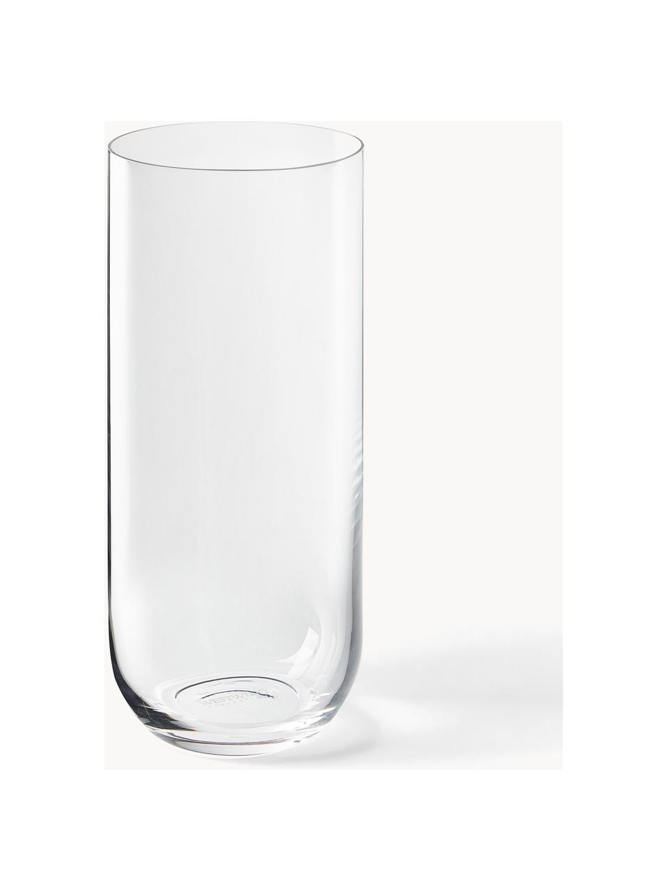 Longdrinkgläser Eleia, 4 Stück, Crystal glas/Kristallglas, Transparent, Ø 7 x H 15 cm, 440 ml