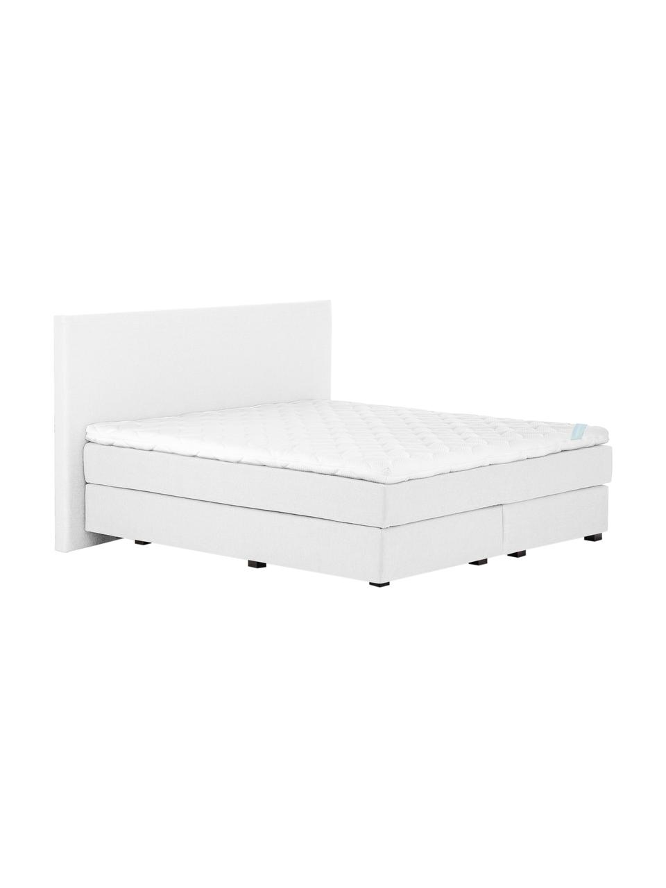 Lit Boxspring gris clair Eliza, Gris clair