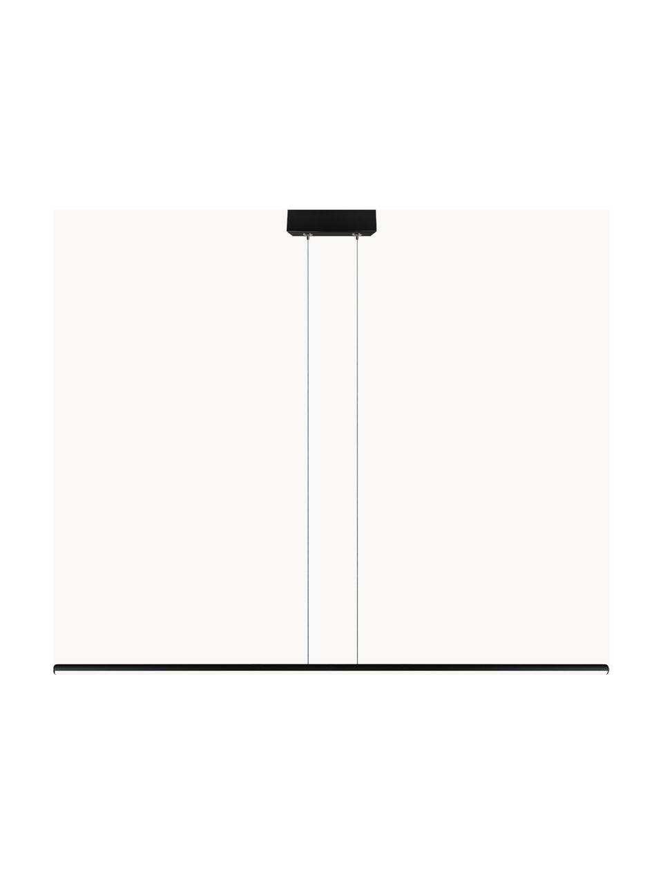 Grande suspension LED Linea, Noir, larg. 100 x haut. 2 cm