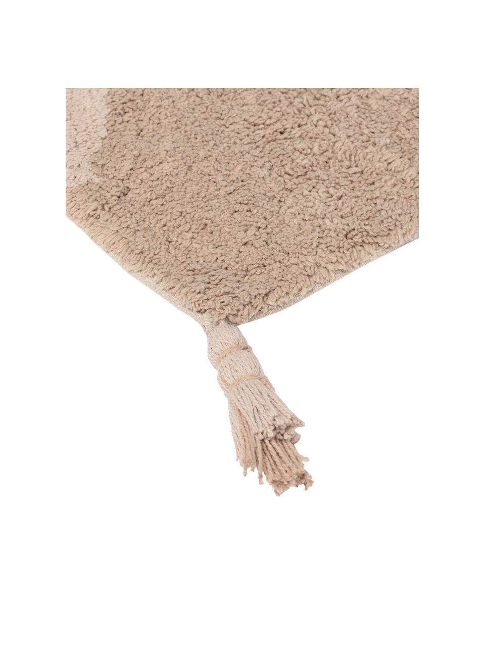 Dywanik łazienkowy z chwostami Malva, 100% bawełna, Odcienie beżowego, S 50 x D 70 cm