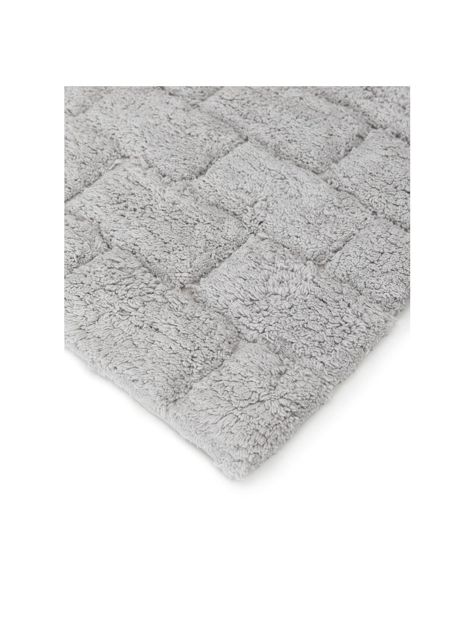 Tapis de bain moelleux gris Metro, 100 % coton bio
Qualité supérieure 1900 g/m², Gris, larg. 50 x long. 60 cm