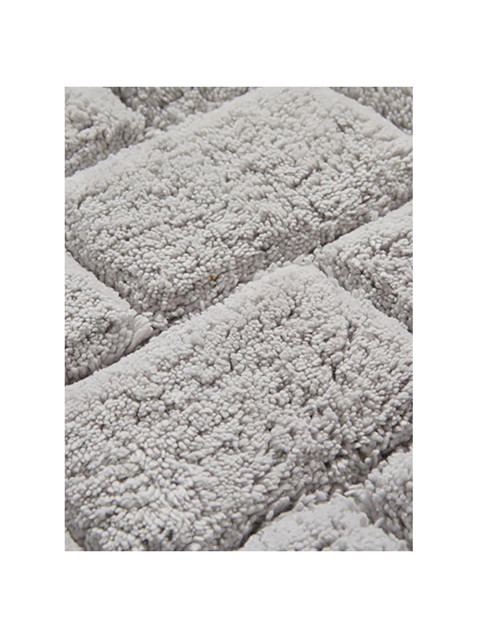 Tapis de bain moelleux gris Metro, 100 % coton bio
Qualité supérieure 1900 g/m², Gris, larg. 50 x long. 60 cm