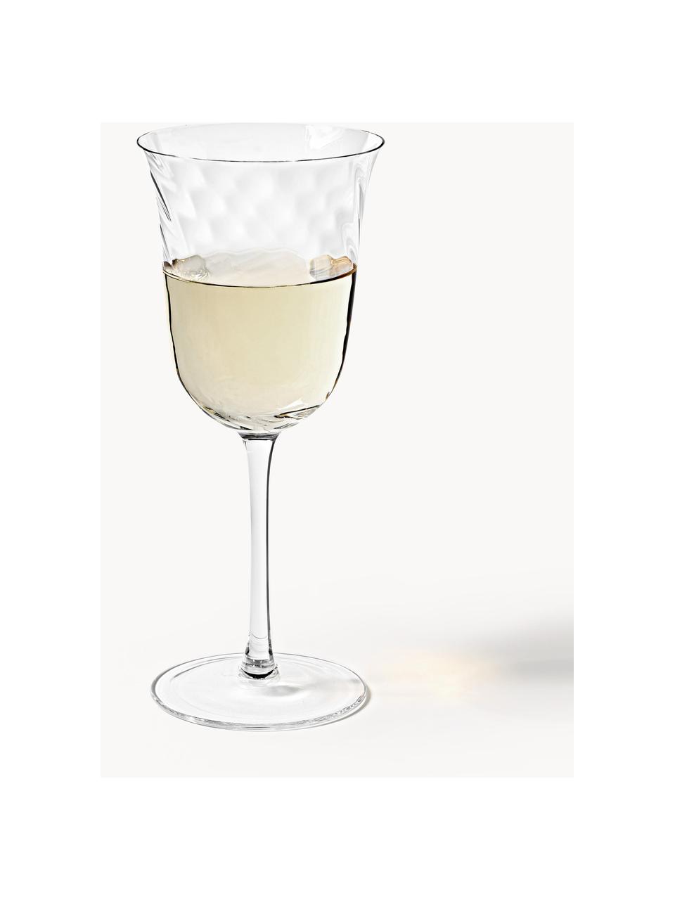 Bicchieri da vino in vetro soffiato Swirl 4 pz, Vetro, Trasparente, Ø 9 x Alt. 23 cm, 360 ml