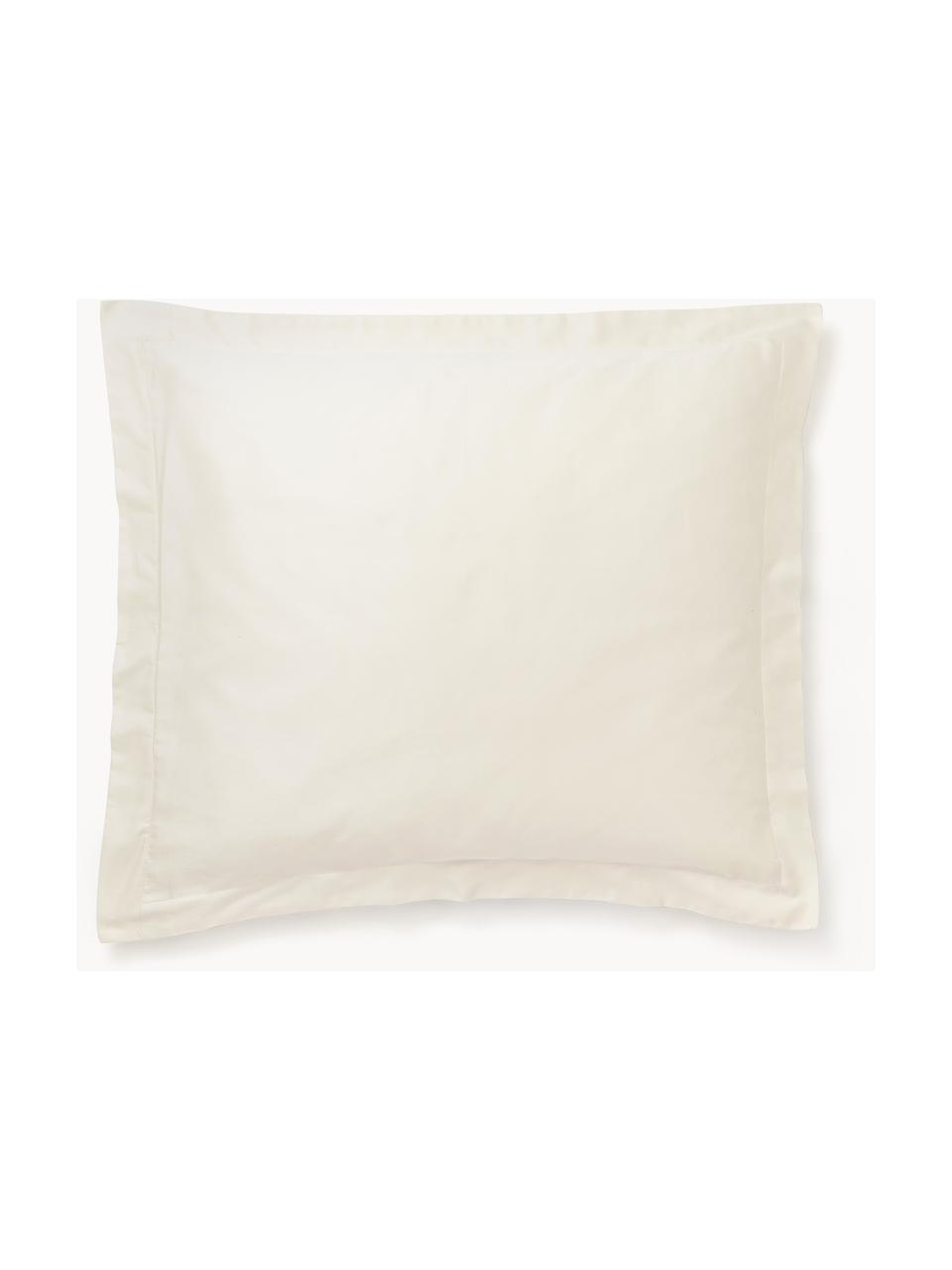 Poszewka na poduszkę z satyny bawełnianej Premium, Jasny beżowy, S 40 x D 80 cm