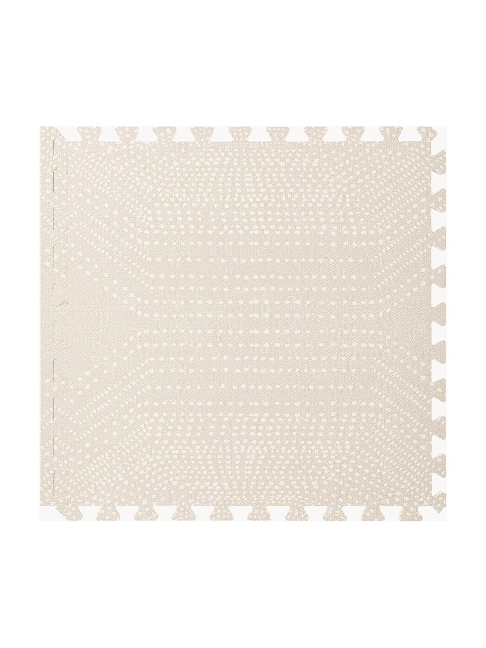 Erweiterbare Spielmatte Deco, 6-tlg., EVA-Schaum, Hellbeige, Off White, B 120 x L 180 cm