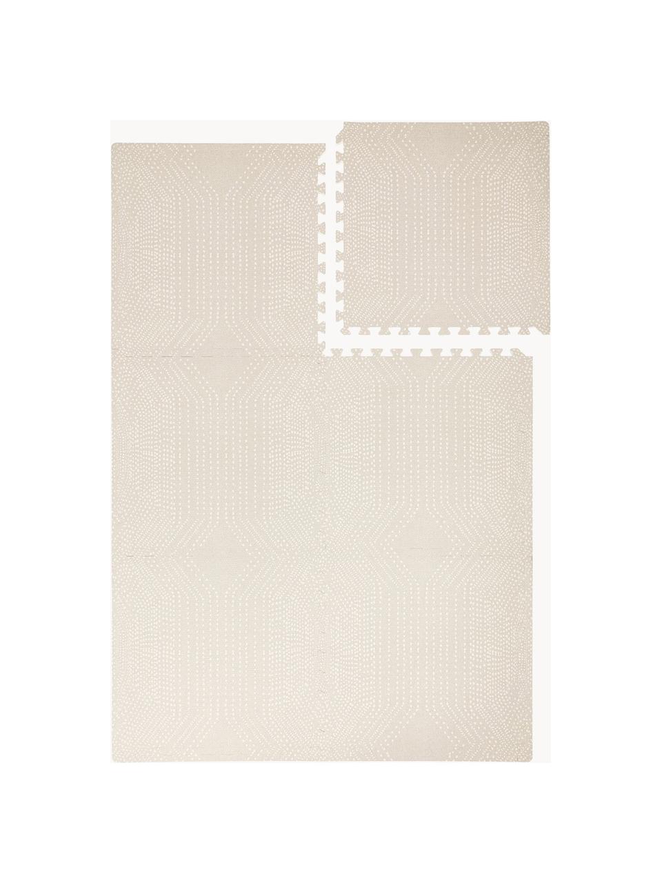 Erweiterbare Spielmatte Deco, 6-tlg., EVA-Schaum, Hellbeige, Off White, B 120 x L 180 cm