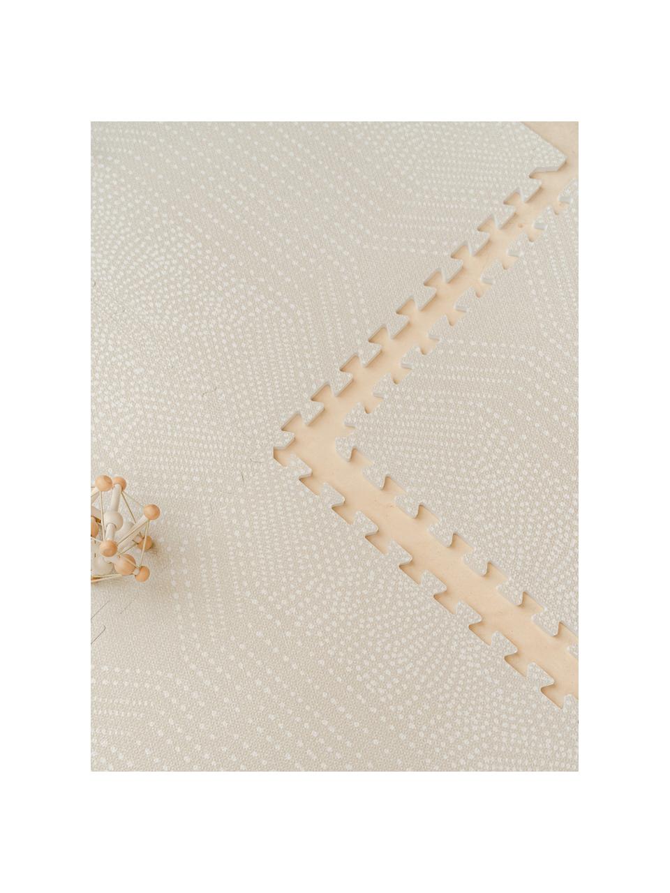 Erweiterbare Spielmatte Deco, EVA-Schaum, Hellbeige, Off White, B 60 x L 60 cm