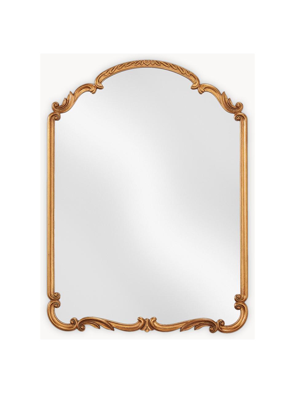 Barock-Wandspiegel Francesca, Rahmen: Mitteldichte Holzfaserpla, Rückseite: Mitteldichte Holzfaserpla, Spiegelfläche: Spiegelglas Dieses Produk, Goldfarben, B 56 x H 76 cm