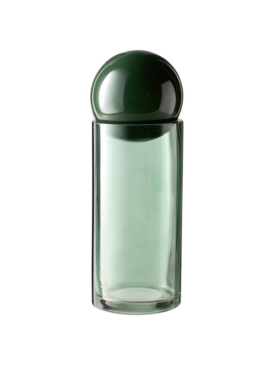 Schmuckdosen Tarli aus Glas, 2er-Set, Glas, Grün- , Blautöne, Set mit verschiedenen Grössen