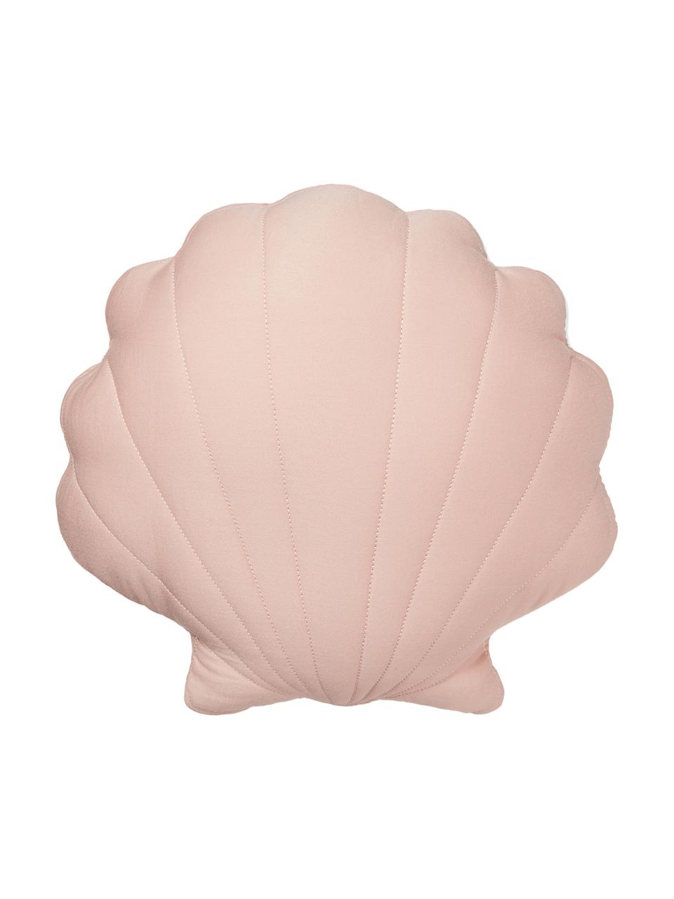 Poduszka z bawełny organicznej z wypełnieniem Sea Shell, Tapicerka: 100% bawełna organiczna, , Pudrowy różowy, S 30 x D 30 cm