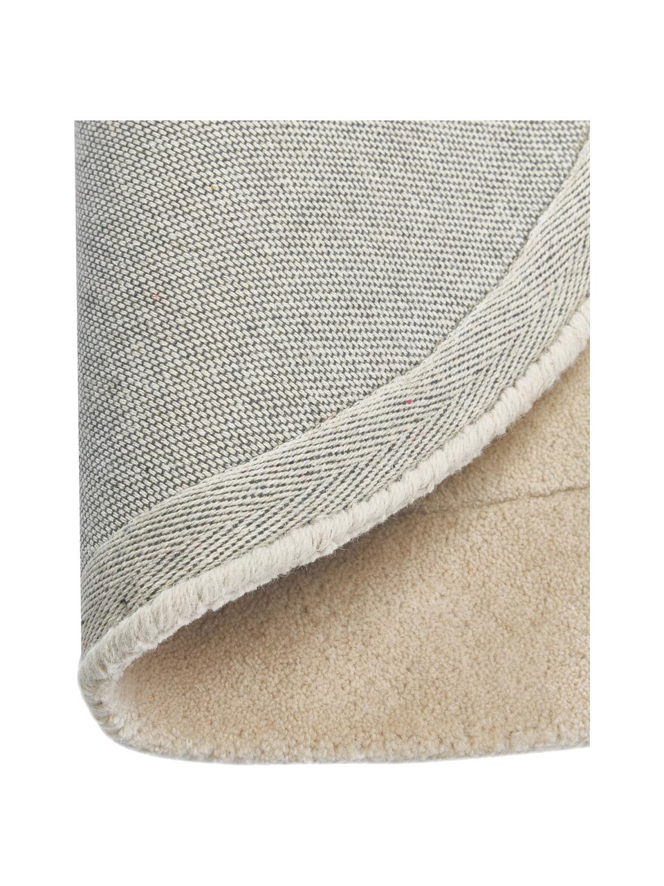 Tappeto in lana taftato a mano dalla forma organica Kadey, Retro: 100% cotone Nel caso dei , Beige, Larg. 120 x Lung. 180 cm (taglia S)